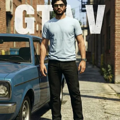 GTA-V style cartoon AI prompt example